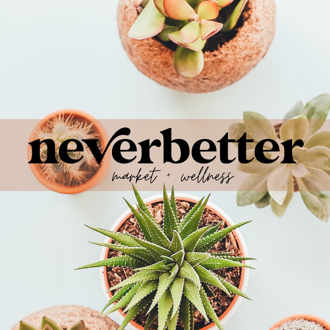 Neverbetter Market + Wellness Logo