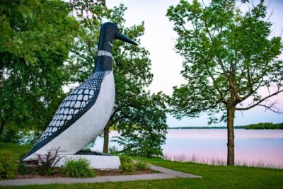a big statue of the Vergas Loon
