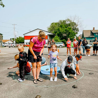 kids enjoying an event